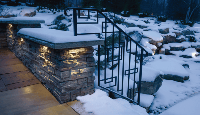 Winter wall lighting