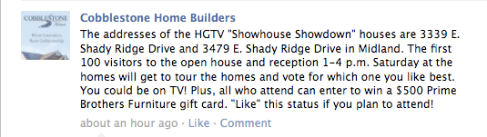 Showhouse Showdown Locations Revealed